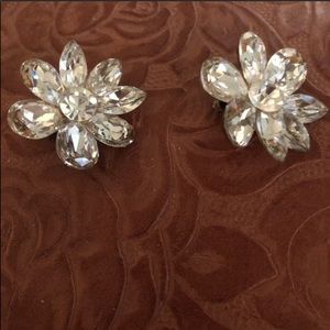 Wendy Gell Rhinestone encrusted vintage earrings